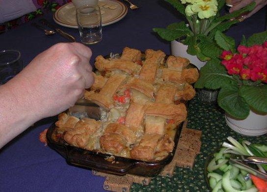 Chicken Pot Pie we had for dinner on Tuesday, Feb 22