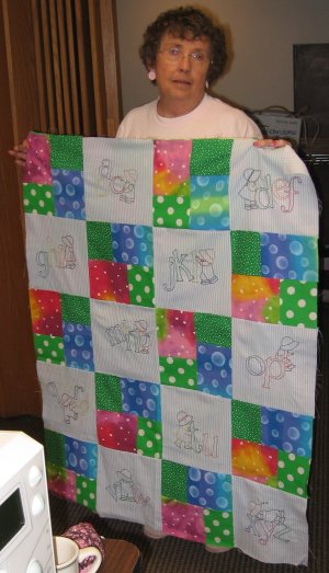 Judy's Alphabet quilt